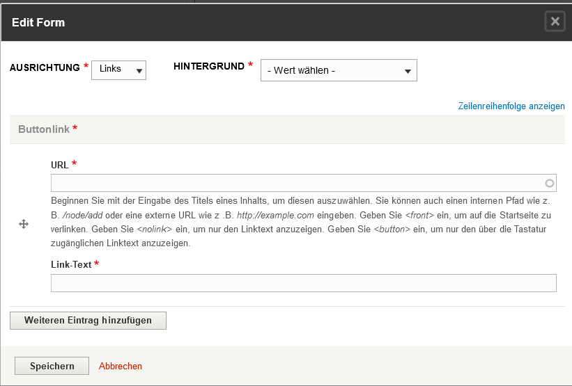 Layout Element Button