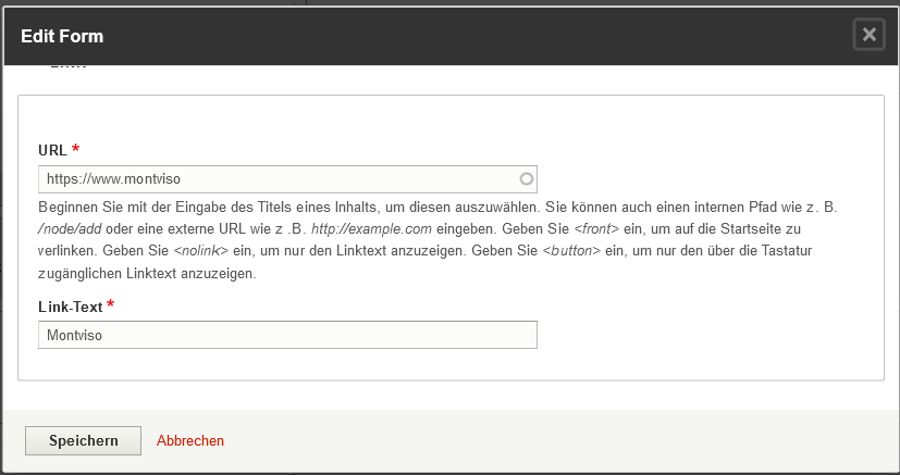 Layout Element Link